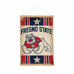 Fresno State, Canvas Wall Tapestry, Medium, 36x24, Collegiate, Home