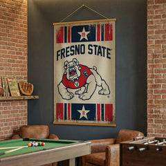 Fresno State, Canvas Wall Tapestry, Large, 54x36, Collegiate, Home