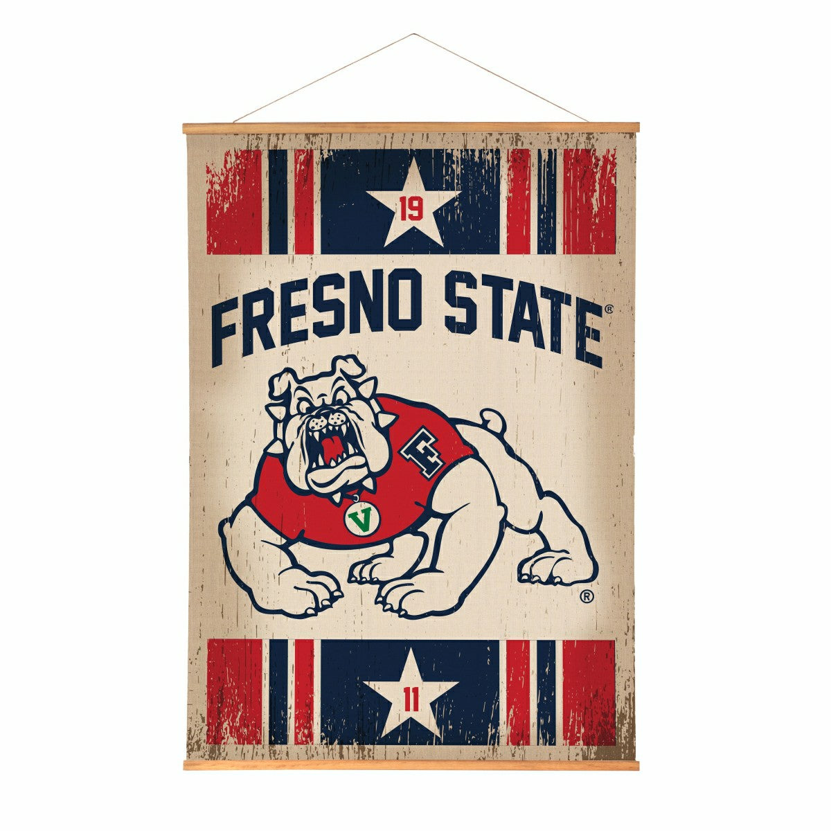 Fresno State, Canvas Wall Tapestry, Large, 54x36, Collegiate, Home
