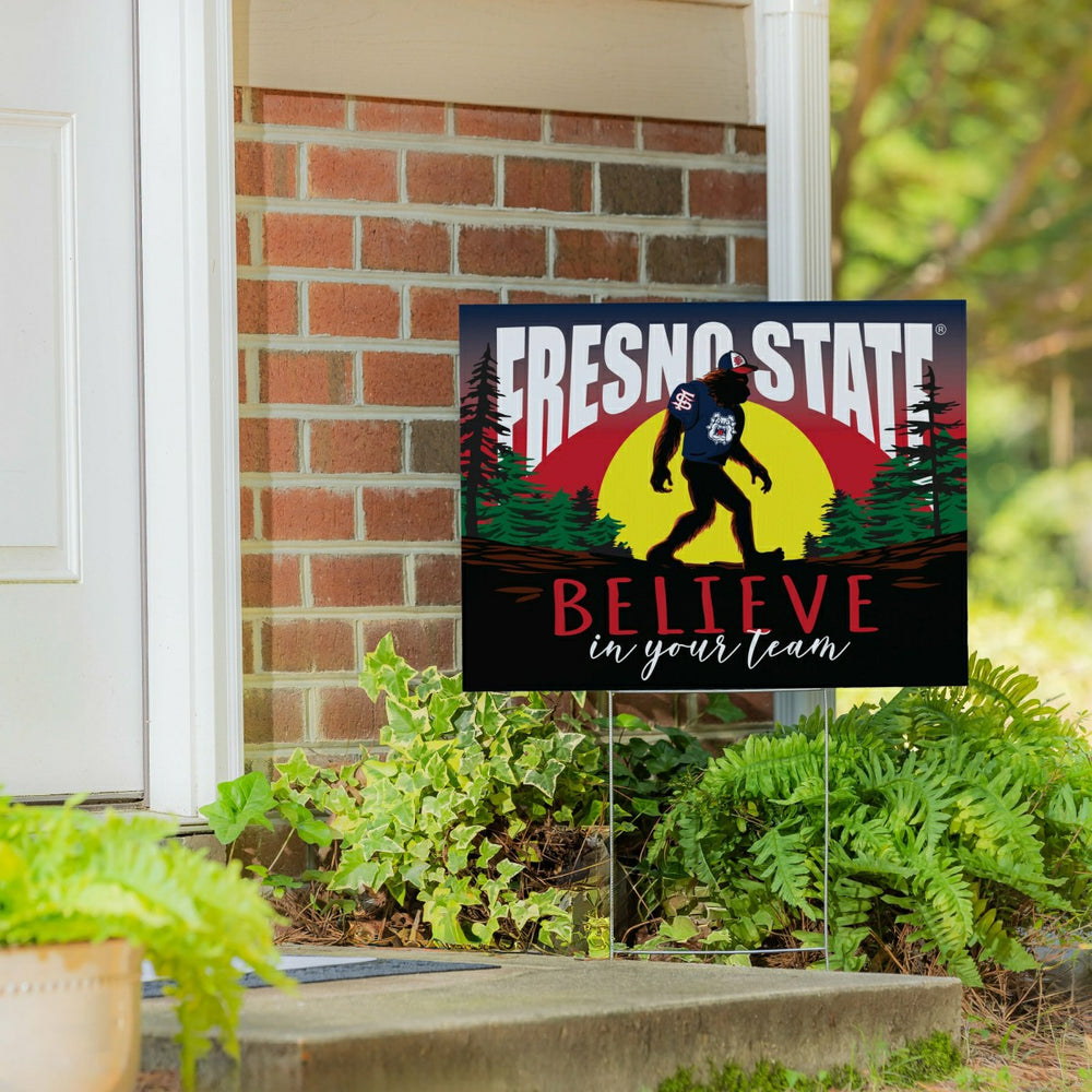 Fresno State Yard Sign, Bigfoot, Collegiate, Home