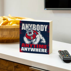 Fresno State Plock, Down Home Fans, 6x6, Collegiate, Home