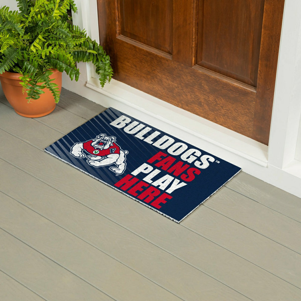Fresno State Fan Mat, 28"x16", Collegiate