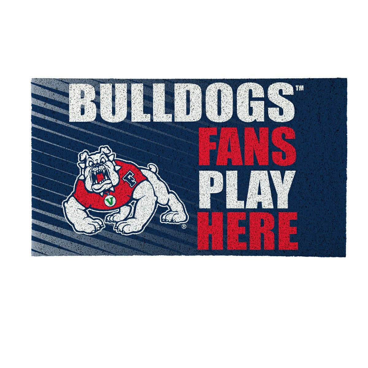 Fresno State Fan Mat, 28"x16", Collegiate