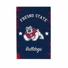Fresno State Wood Wall Sign, 16x24, Collegiate, Home