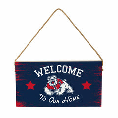 Fresno State Wood Wall Sign, 6x11, Collegiate, Home