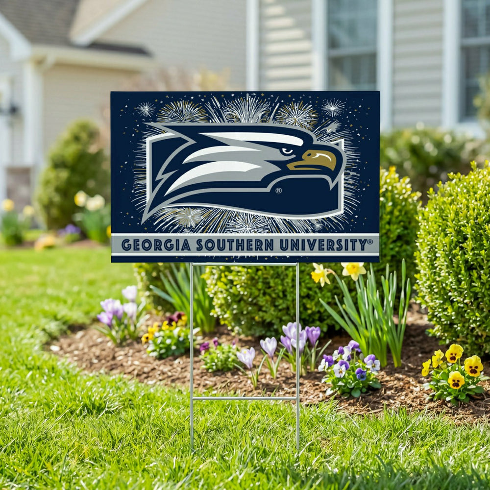 Georgia Southern University Yard Sign, Patriotic, Collegiate, Home