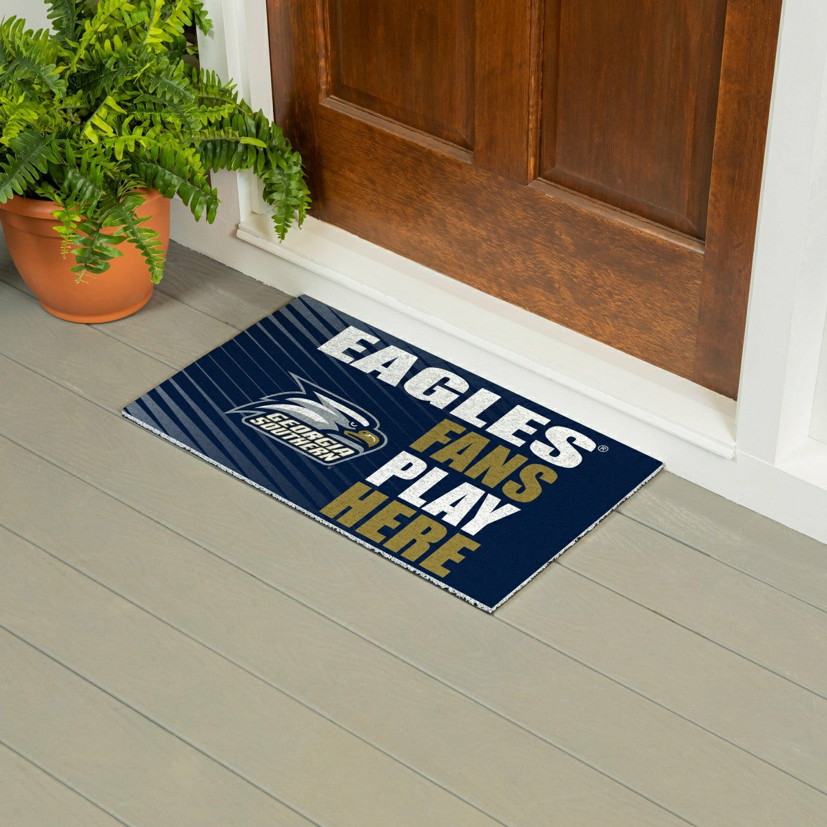 Georgia Southern University Fan Mat, 28"x16", Collegiate
