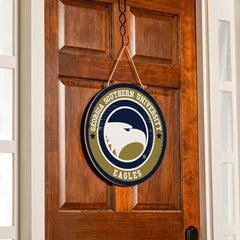 Georgia Southern University Round Door Décor with Hanging Rope, 18x18, Collegiate, Home