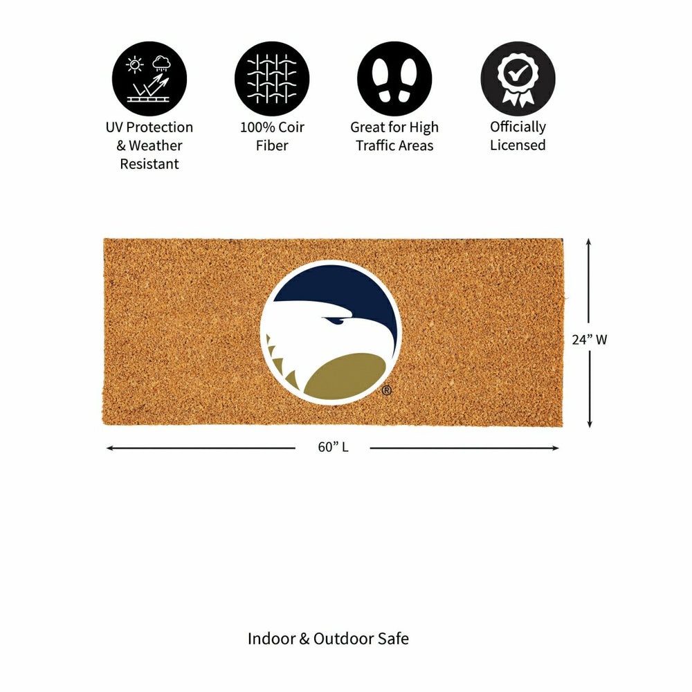 Georgia Southern University Extra Large Full Color Coir Mat, 60"x24", Collegiate