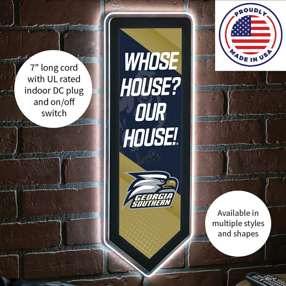 LED Wall Decor, Pennant, Georgia Southern University, Collegiate, Home