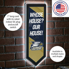 LED Wall Decor, Pennant, Georgia Southern University, Collegiate, Home