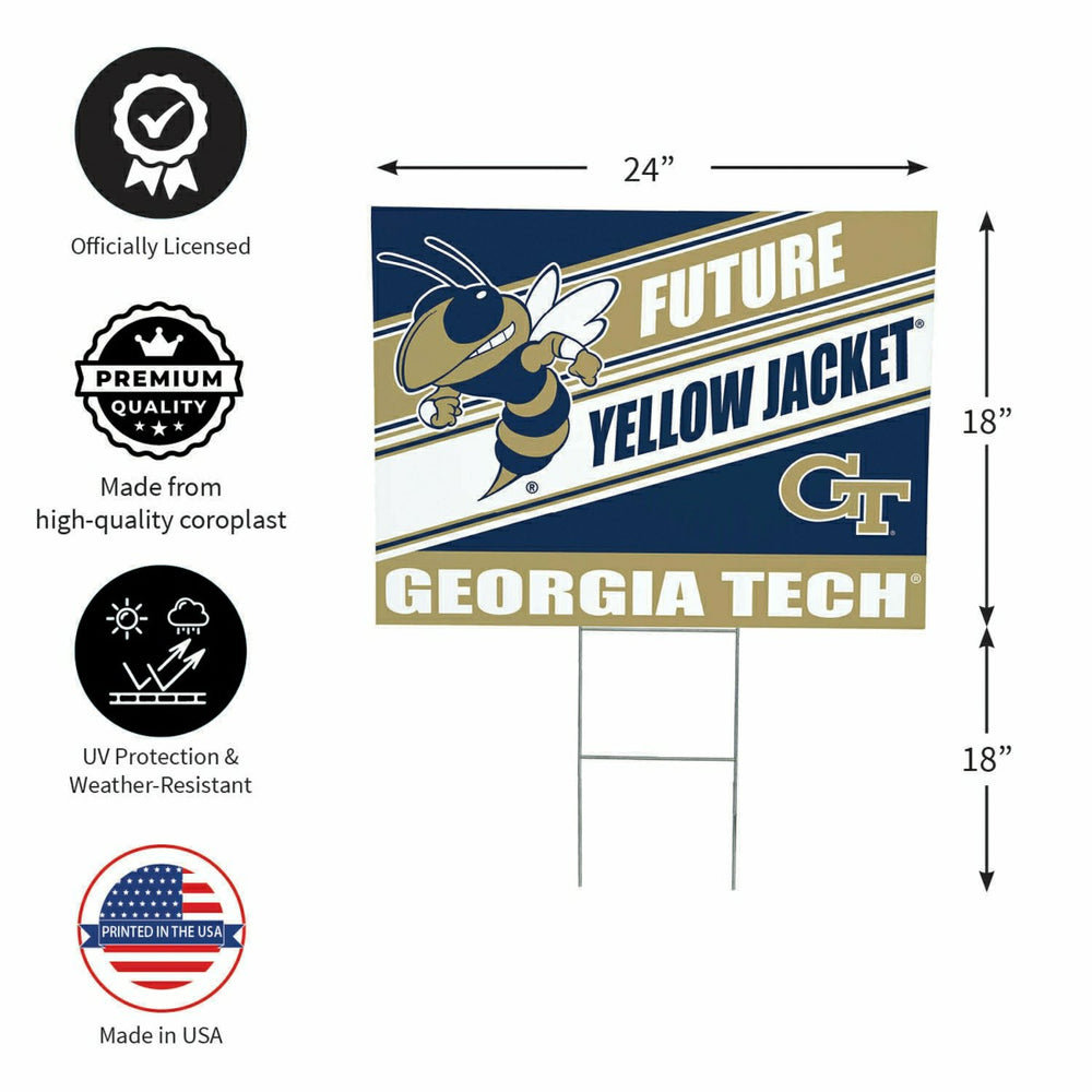 Georgia Tech Coroplast Yard Sign, Future Student, Collegiate, Home