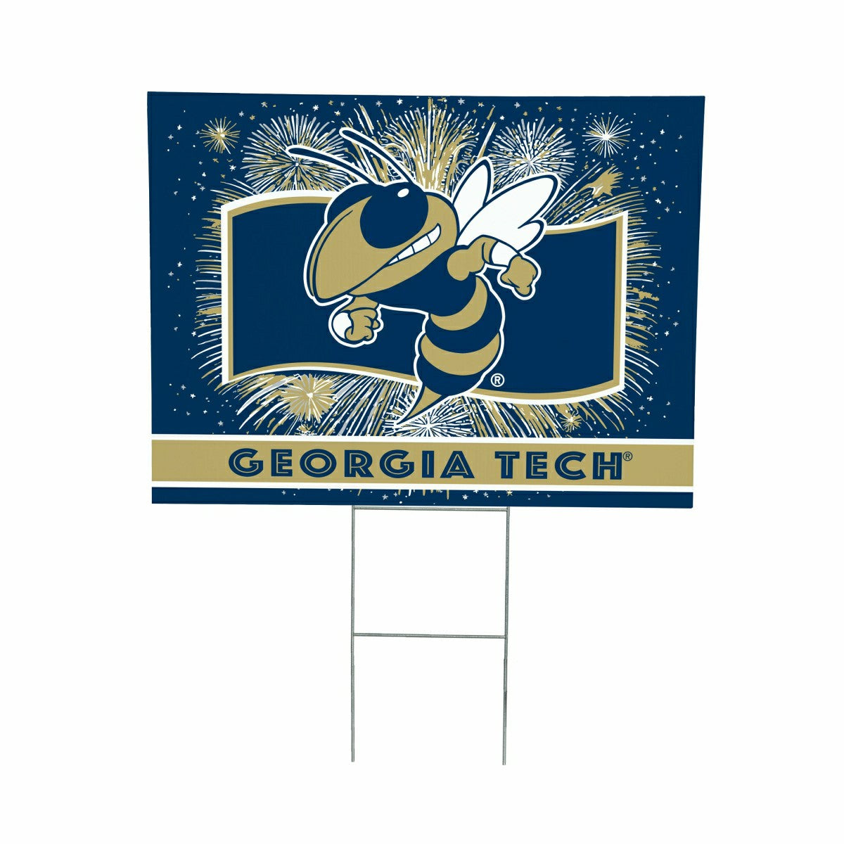 Georgia Tech Yard Sign, Patriotic, Collegiate, Home