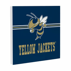 Georgia Tech Wood Wall Sign, 12x12, Collegiate, Home
