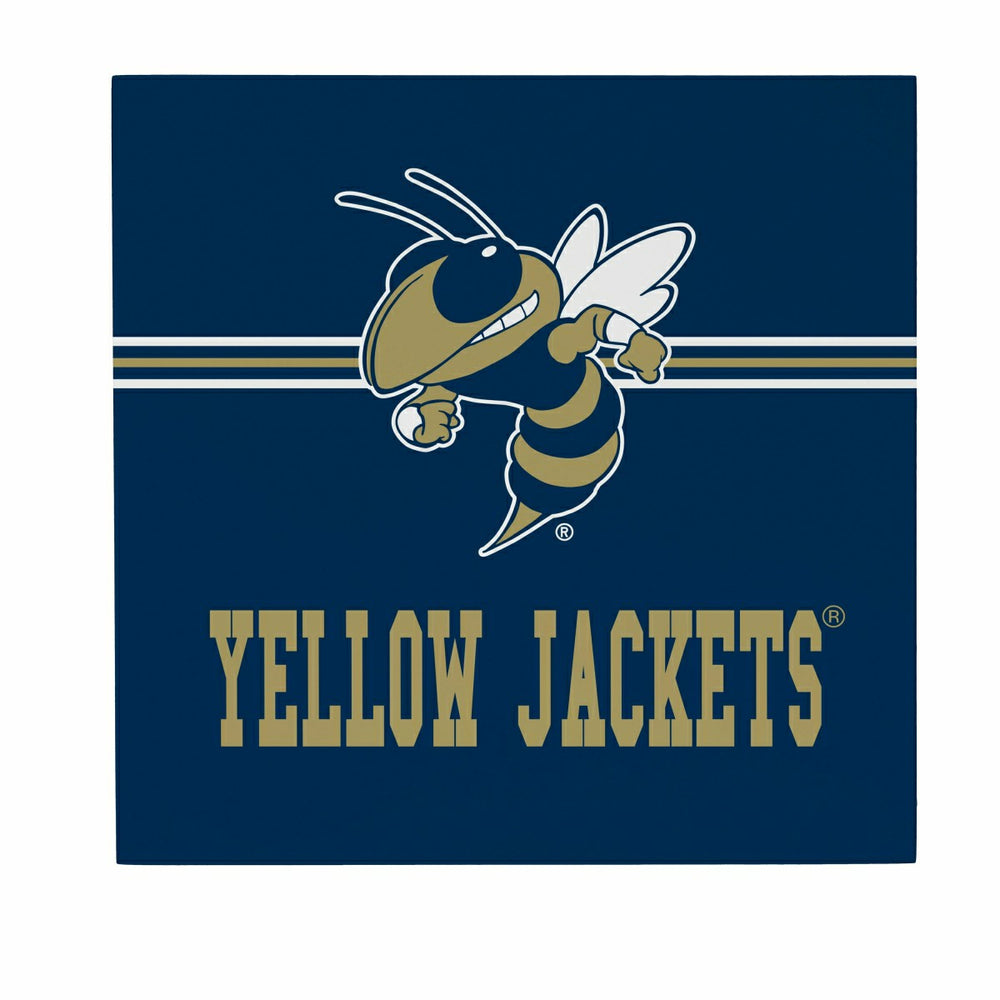 Georgia Tech Wood Wall Sign, 12x12, Collegiate, Home