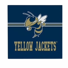 Georgia Tech Wood Wall Sign, 12x12, Collegiate, Home
