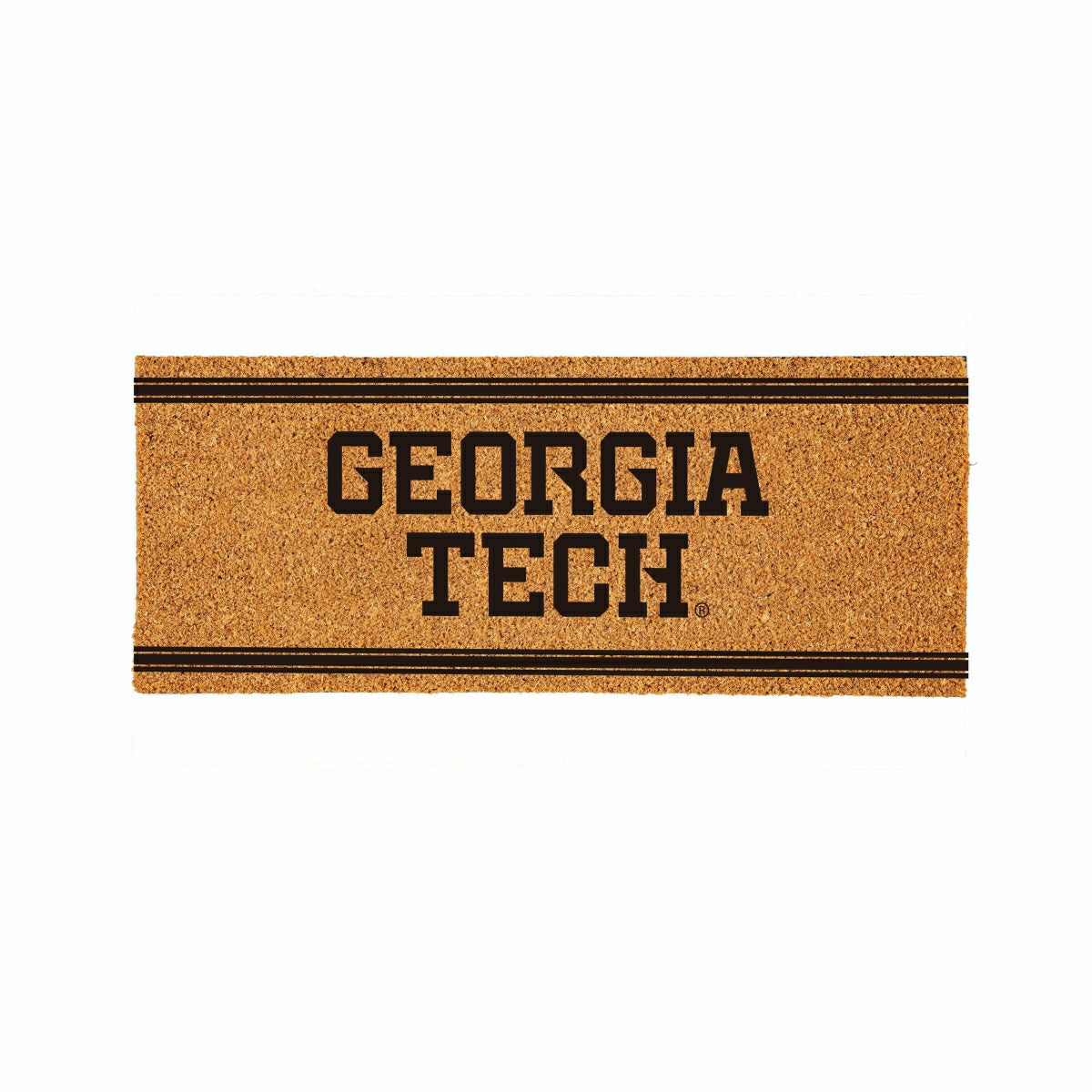 Georgia Tech Extra Large One Color Coir Mat, 60"x24", Collegiate