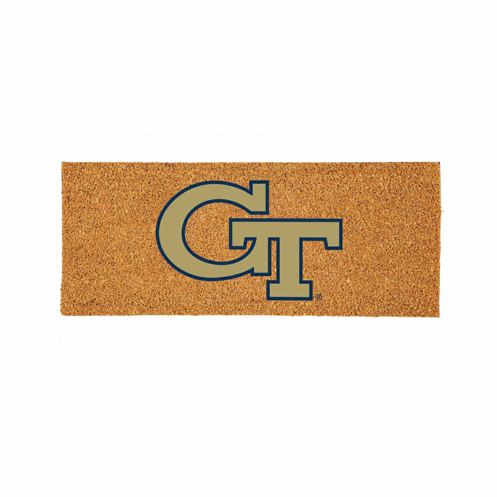 Georgia Tech Extra Large Full Color Coir Mat, 60"x24", Collegiate
