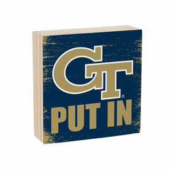 Georgia Tech Plock, Down Home Fans, 6x6, Collegiate, Home