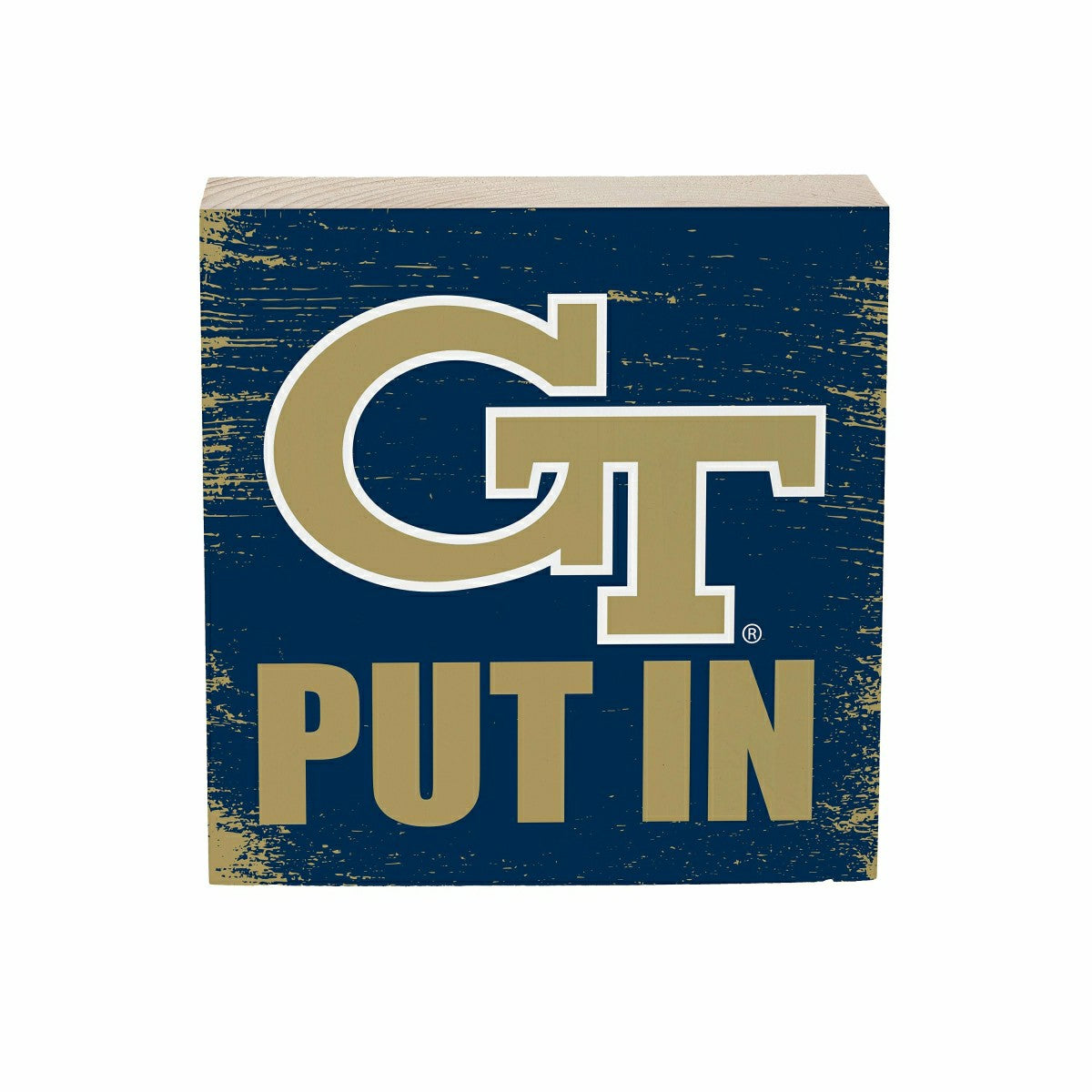 Georgia Tech Plock, Down Home Fans, 6x6, Collegiate, Home