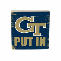 Georgia Tech Plock, Down Home Fans, 6x6, Collegiate, Home