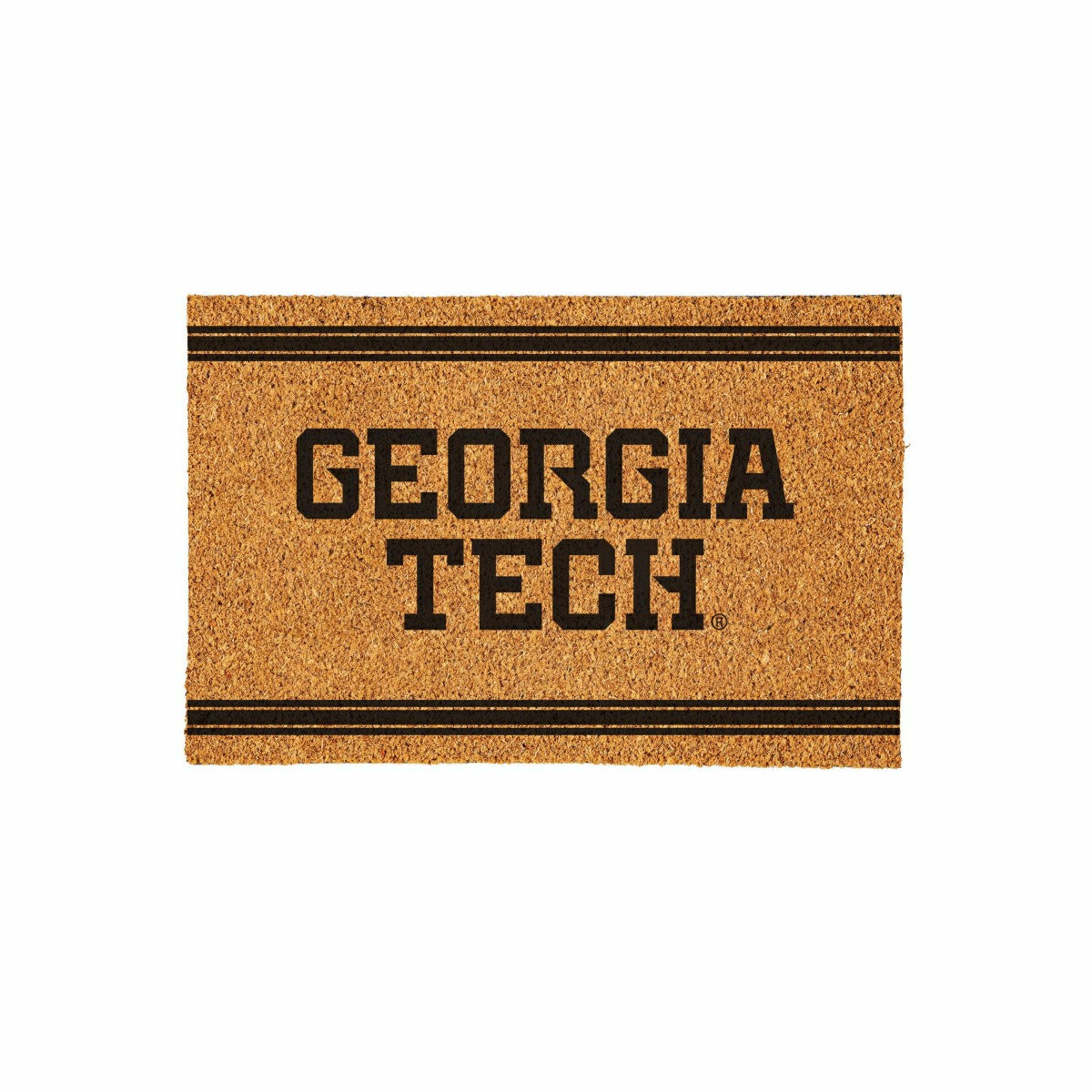 Georgia Tech Large One Color Coir Mat, 36"x24", Collegiate