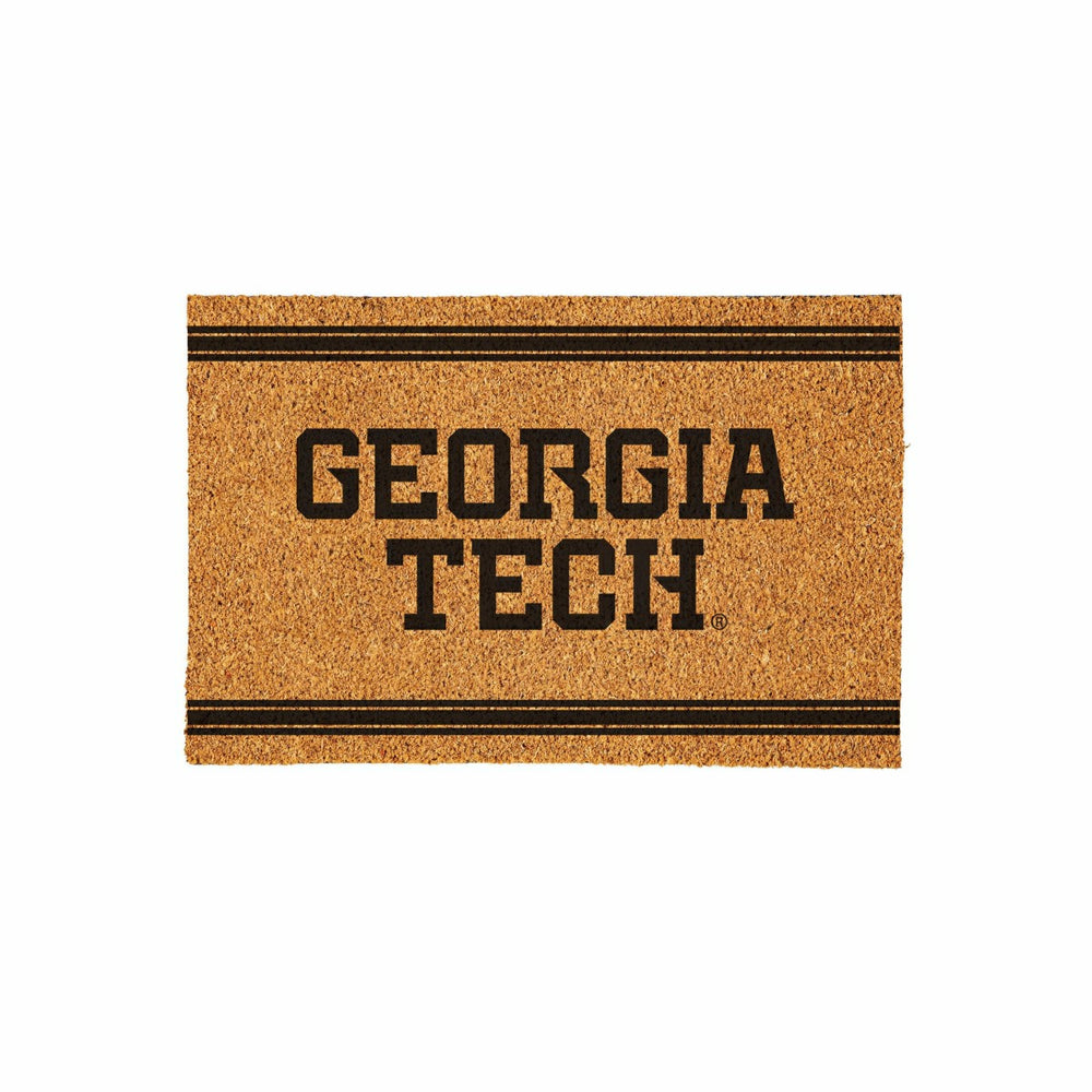 Georgia Tech Large One Color Coir Mat, 36"x24", Collegiate