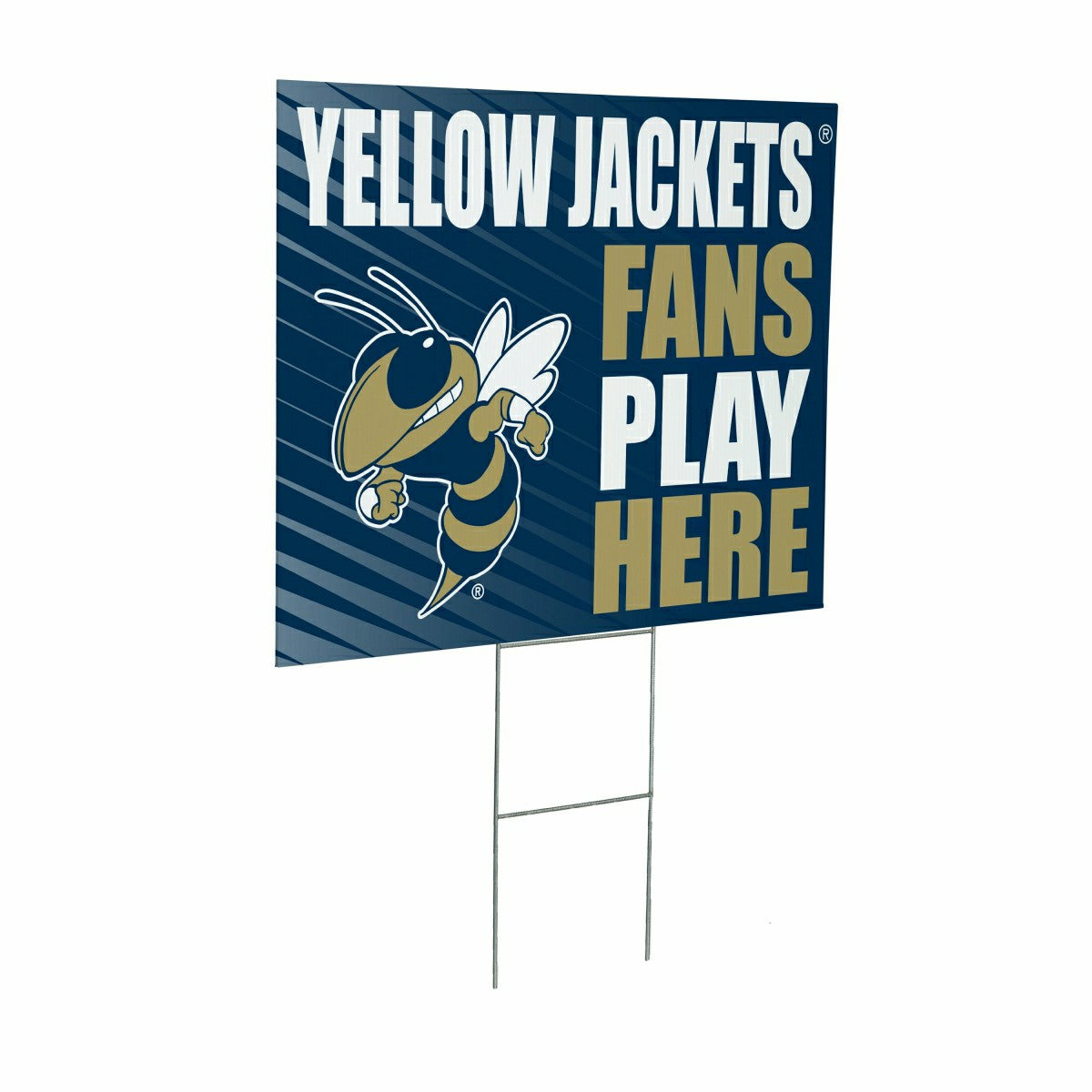 Georgia Tech Coroplast Yard Sign "Fans Play Here", Collegiate, Home