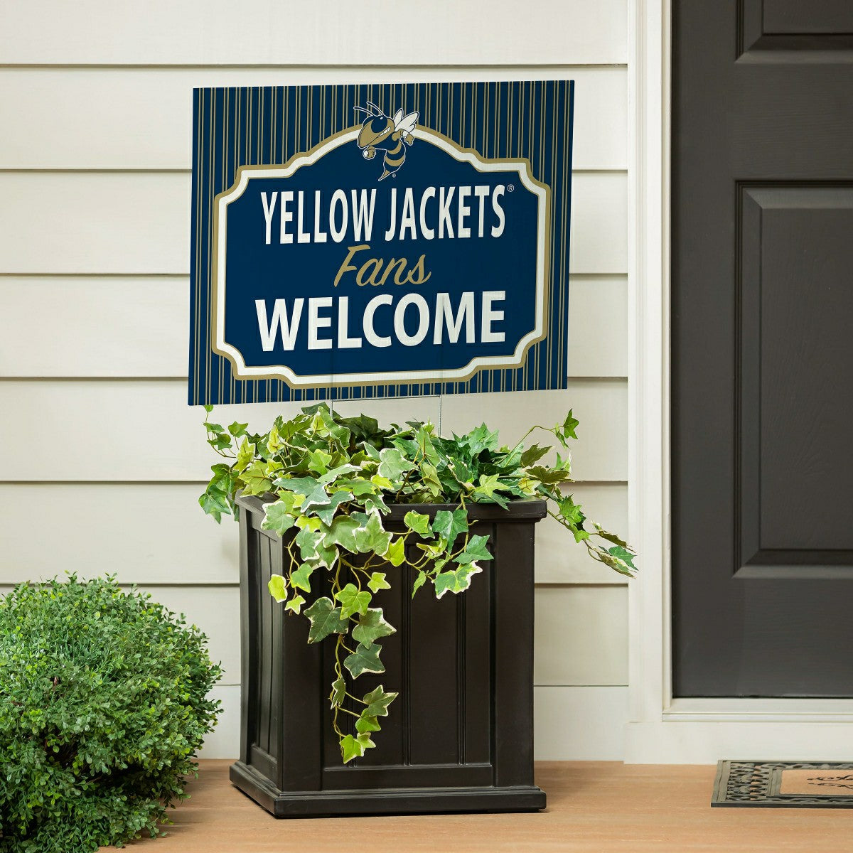 Georgia Tech Coroplast Yard Sign, "Fans Welcome", Collegiate, Home