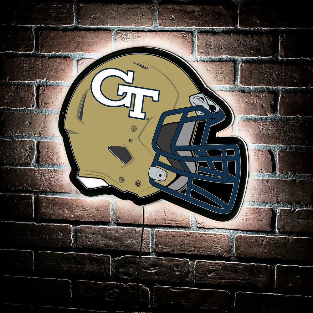 LED Wall Decor, Helmet, Georgia Tech, Collegiate, Home