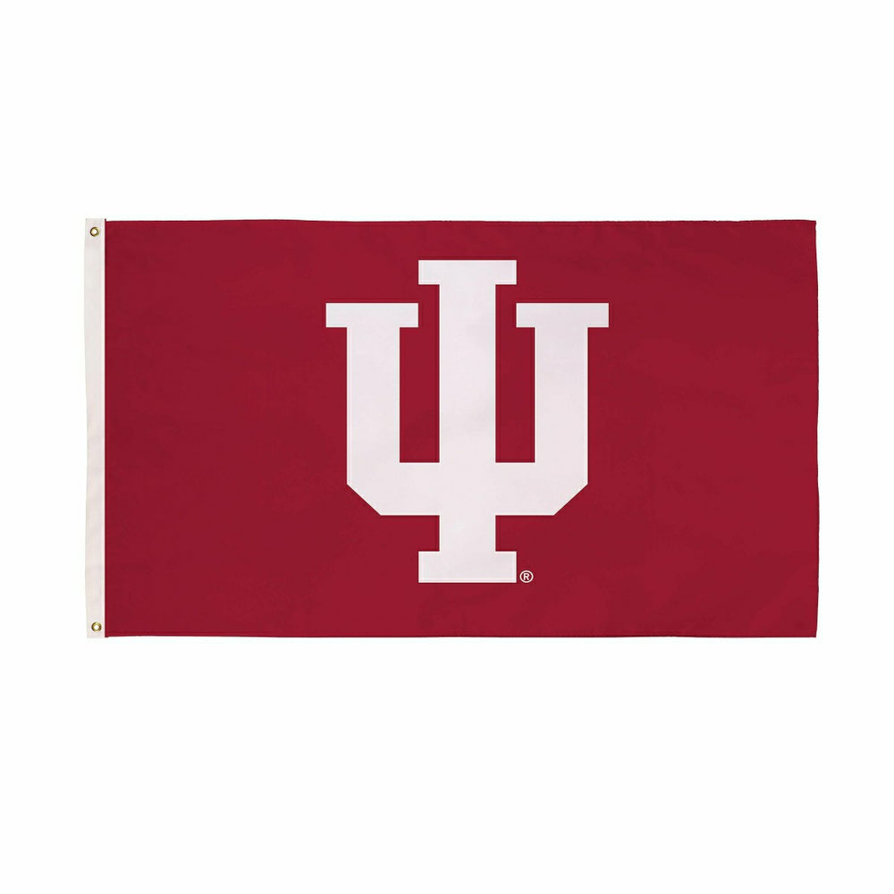 3'x5' Single Sided Flag w/ 2 Grommets, Indiana University, Collegiate, Home