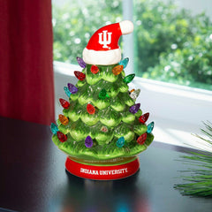 8" LED Ceramic Christmas Tree, Indiana University, Collegiate, Home