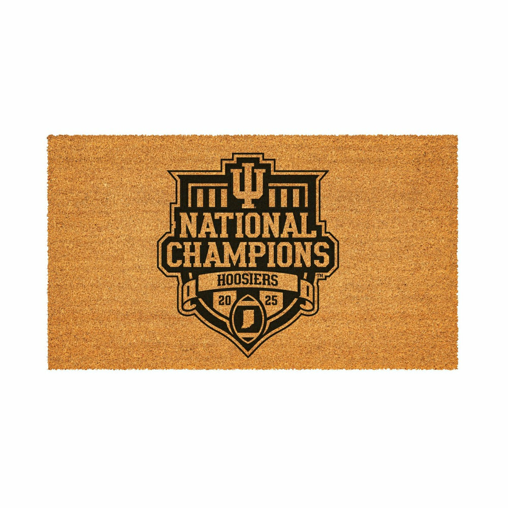 Indiana University, Div 1 Champs, Coir Mat, One Color, Collegiate