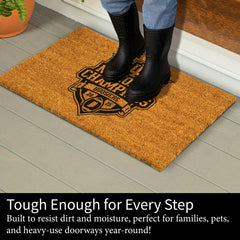 Indiana University, Div 1 Champs, Coir Mat, One Color, Collegiate