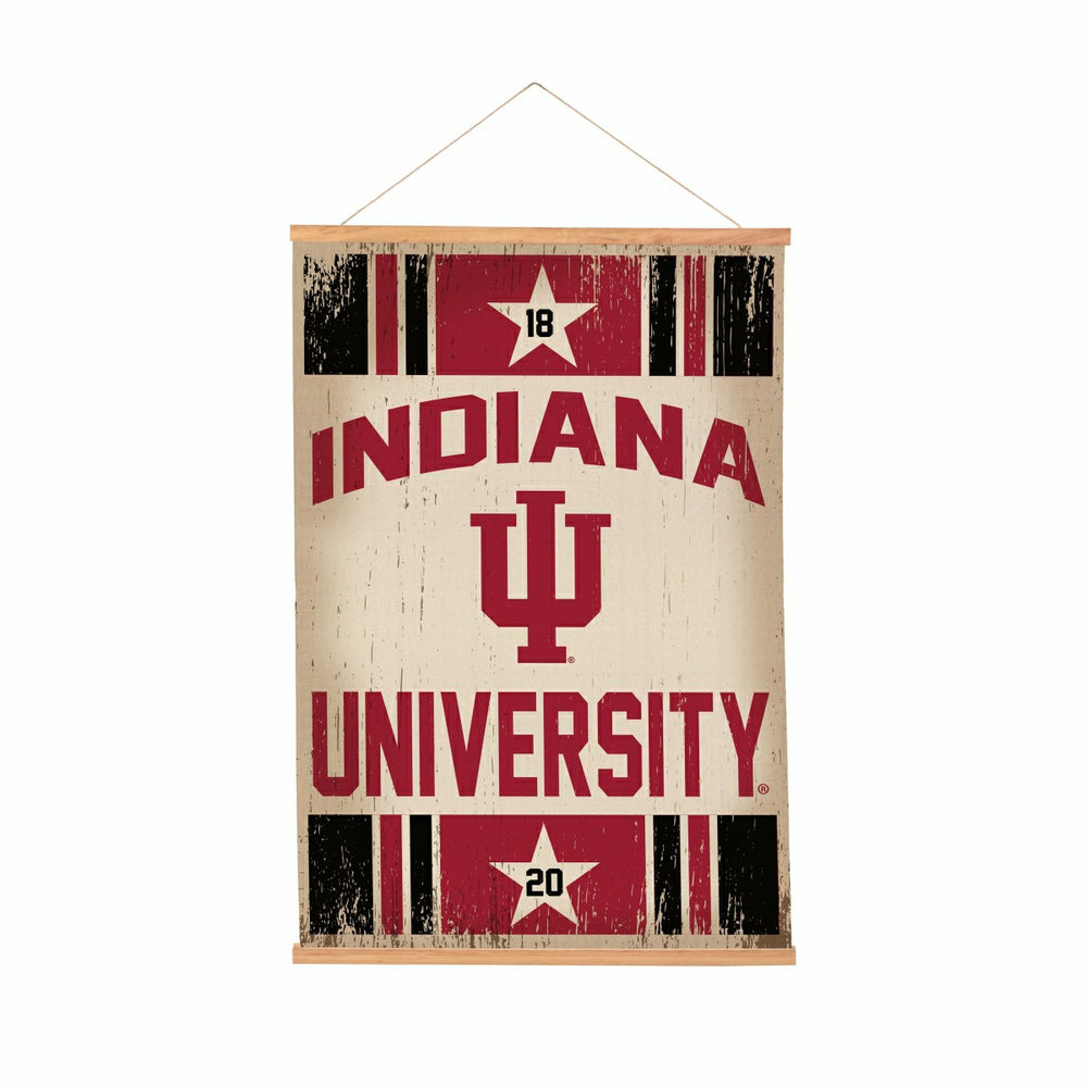 Indiana University, Canvas Wall Tapestry, Medium, 36x24, Collegiate, Home