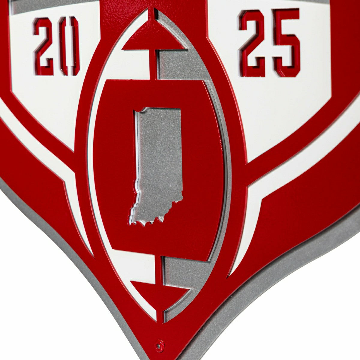 Indiana University, Div 1 Champs, Layered Metal Wall Art, Collegiate, Home