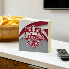 Indiana University, Div 1 Champs, Block, 6x6, Collegiate, Home