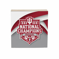 Indiana University, Div 1 Champs, Block, 6x6, Collegiate, Home