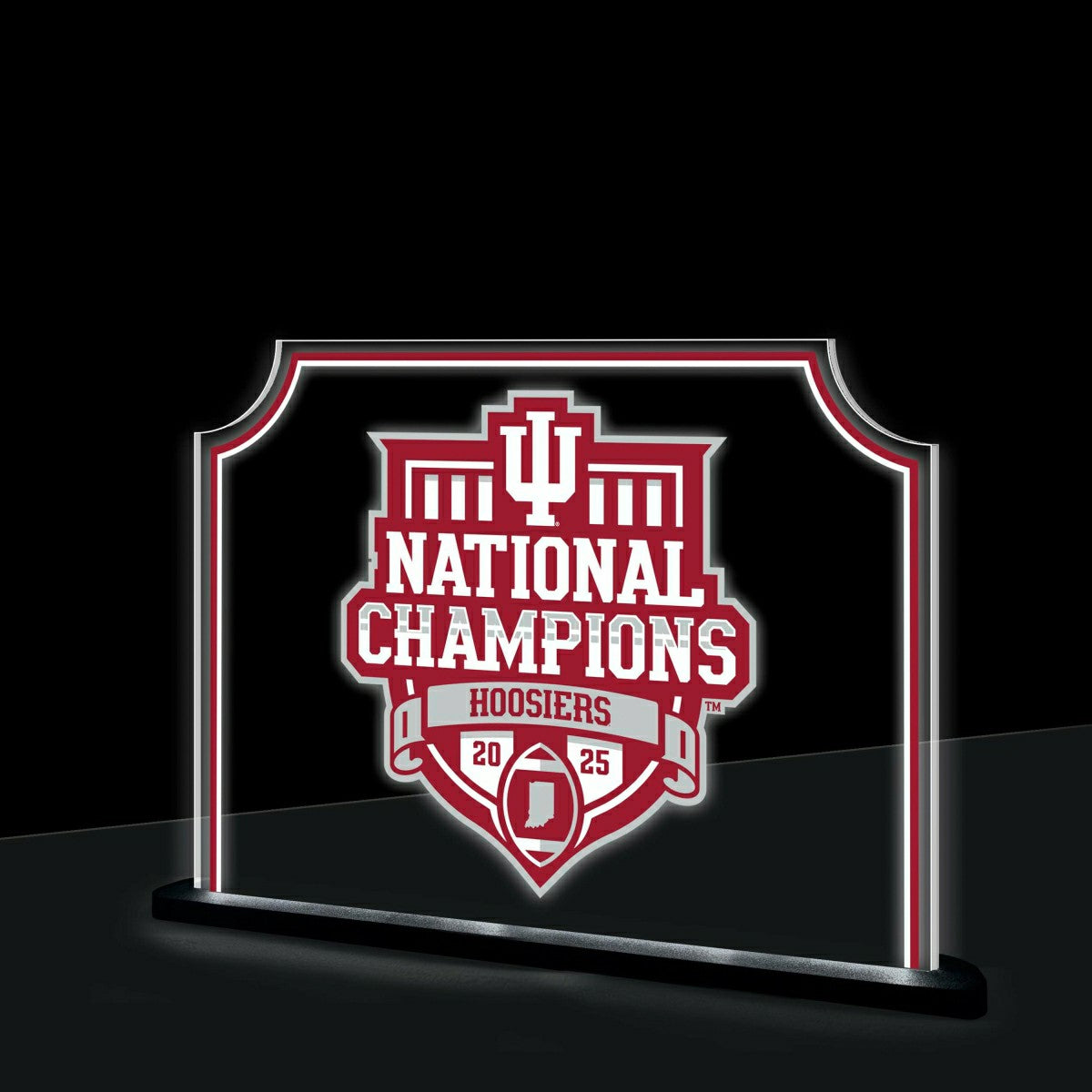 Indiana University, Div 1 Champs, Rectangle Desklite LED Décor, Collegiate, Home