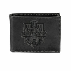 Indiana University, Div 1 Champs, Wallet, Bi-fold, Black, Collegiate, Home