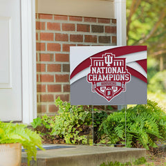 Indiana University, Div 1 Champs, Cororplast Yard Sign, Collegiate, Home