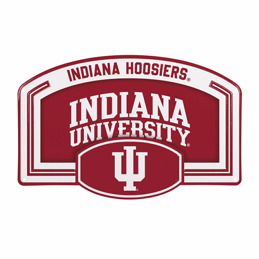 Indiana University USA Embossed Steel Wall Sign, 11" x 17", Collegiate, Home
