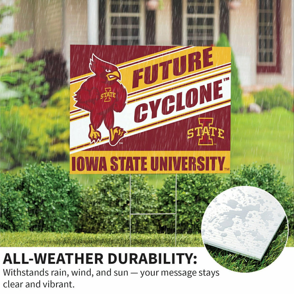 Iowa State University Coroplast Yard Sign, Future Student, Collegiate, Home
