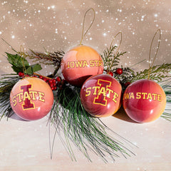 12pc Ornament Set, Iowa State, Collegiate, Home