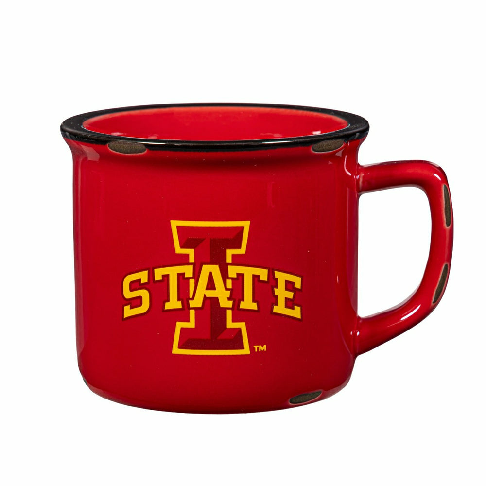 Iowa State University Ceramic Camp Cup with Enamel Finish, 14oz, Collegiate, Home