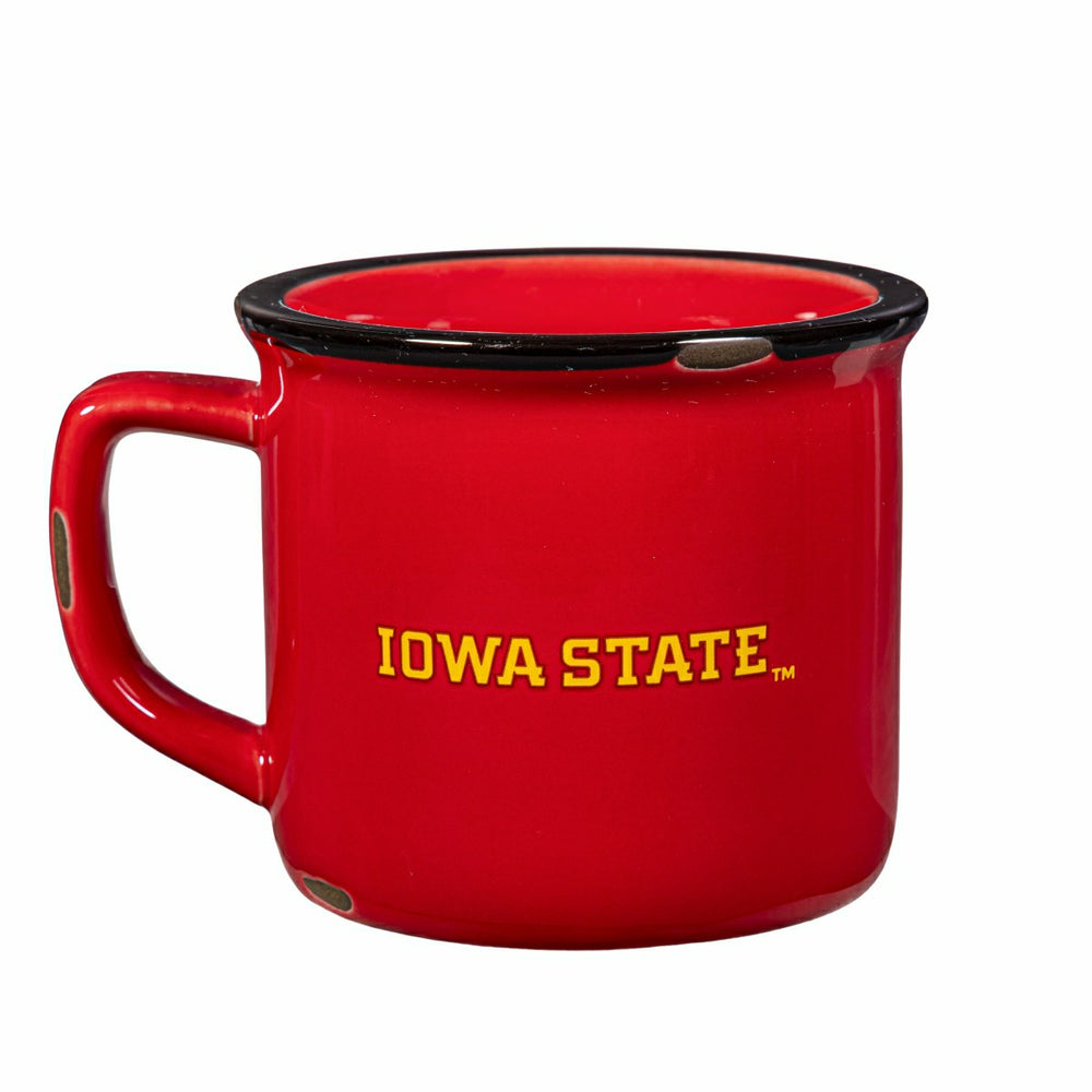 Iowa State University Ceramic Camp Cup with Enamel Finish, 14oz, Collegiate, Home