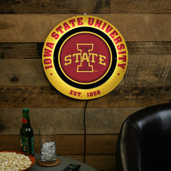 Iowa State University, Metal Lite, Round, Collegiate