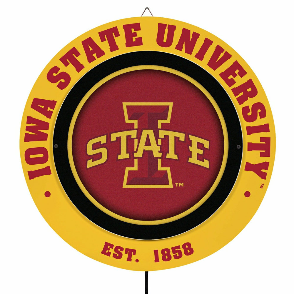 Iowa State University, Metal Lite, Round, Collegiate