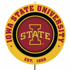Iowa State University, Metal Lite, Round, Collegiate