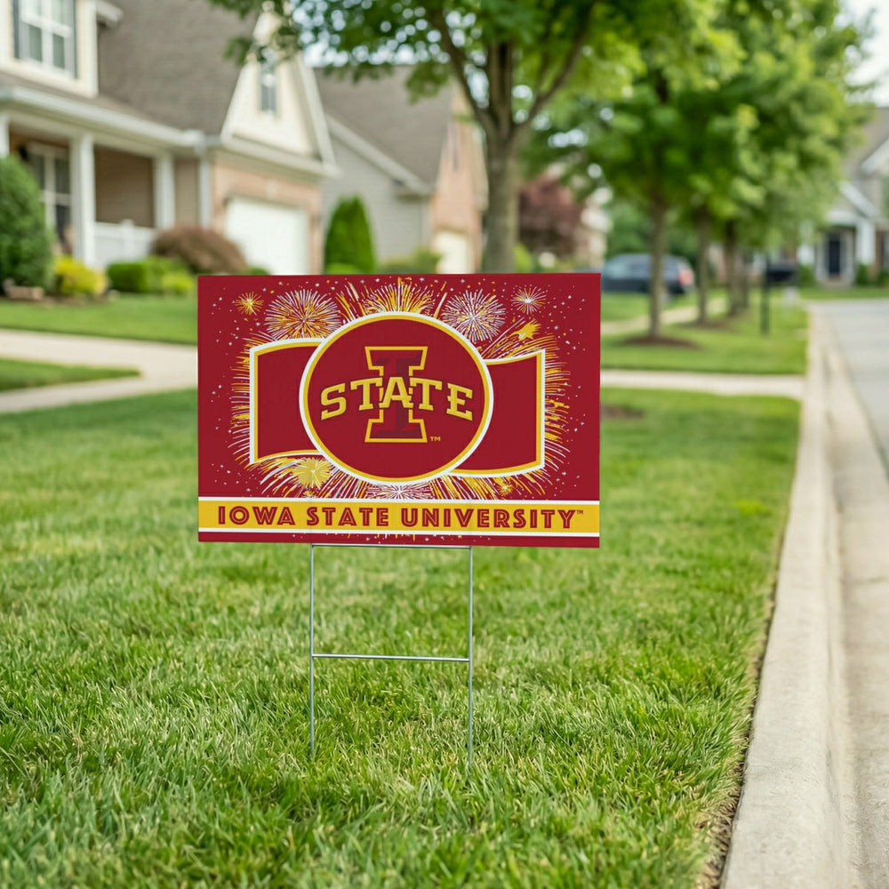 Iowa State University Yard Sign, Patriotic, Collegiate, Home